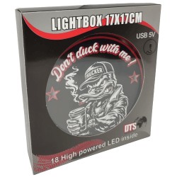 ENSEIGNE LUMINEUSE ANGRY DUCK 17X17 USB