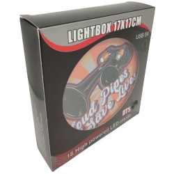 ENSEIGNE LUMINEUSE LOUD PIPES SAVE LIVES ORANGE 17X17 USB