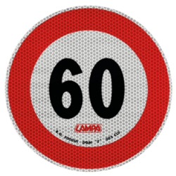 LIMITE VITESSE 60KM, REFLEX HOM.