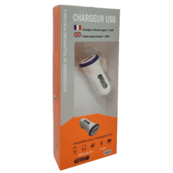 CHARGEUR AC BLANC 2500MA 1 SORTIE USB TEC