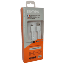 CABLE IPHONE 6/7 BLANC 1M TEC