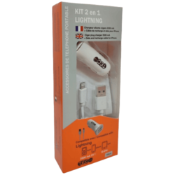 CHARGEUR AC 2500MA IPHONE 5/6 BLANC TEC