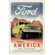 ENSEIGNE METAL 20x30 FORD BRONCO PRIDE OF AMERICA