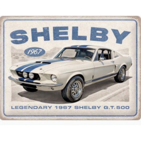 ENSEIGNE METAL 30X40 SHELBY - 1967 GT 500
