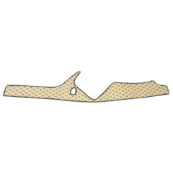 COUVRE TABLEAU DE BORD BEIGE LISERE NOIR IVECO S-WAY