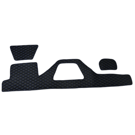 COUVRE TABLEAU DE BORD NOIR LISERE BLEU DAF 106