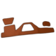 COUVRE TABLEAU DE BORD MARRON LISERE BEIGE DAF 106