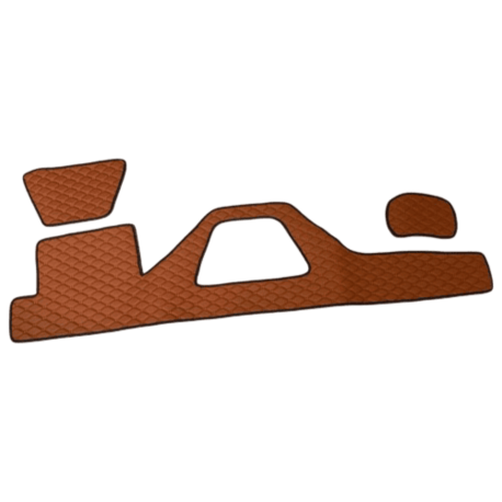 COUVRE TABLEAU DE BORD MARRON LISERE BEIGE DAF 106