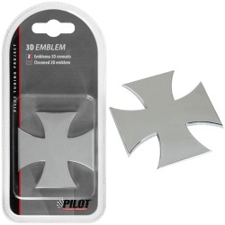 EMBLEME CHROME 3D CROIX