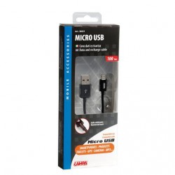 CABLE CHARGE USB VERS MICRO USB, 100 CM